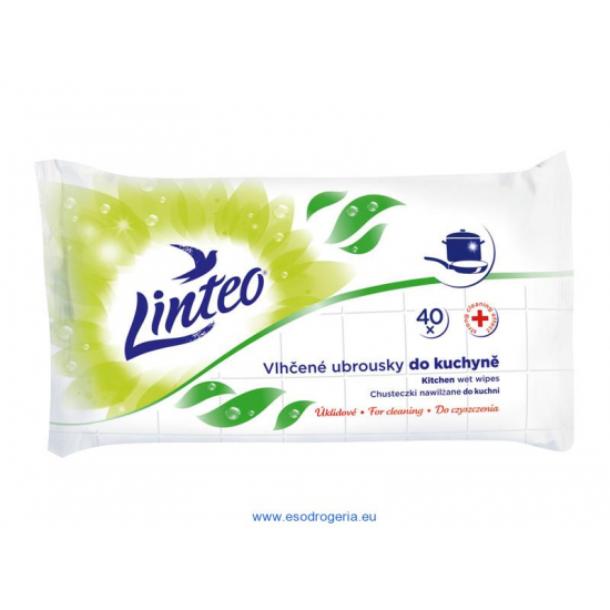 Linteo vlhčené utierky 40ks do kuchyne
