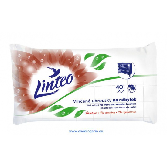 Linteo vlhčené utierky 40ks na nábytok