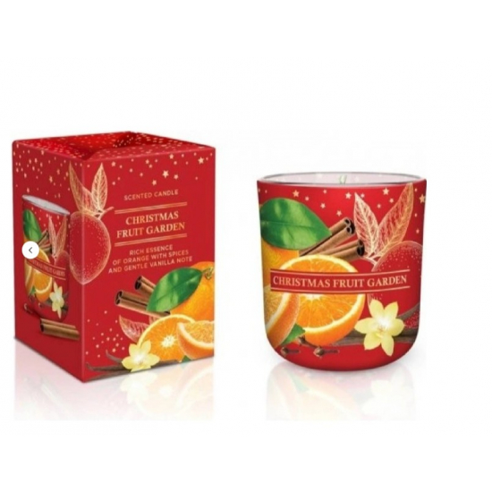 Bartek vonná sviečka v skle 150g Christmas Fruit Garden