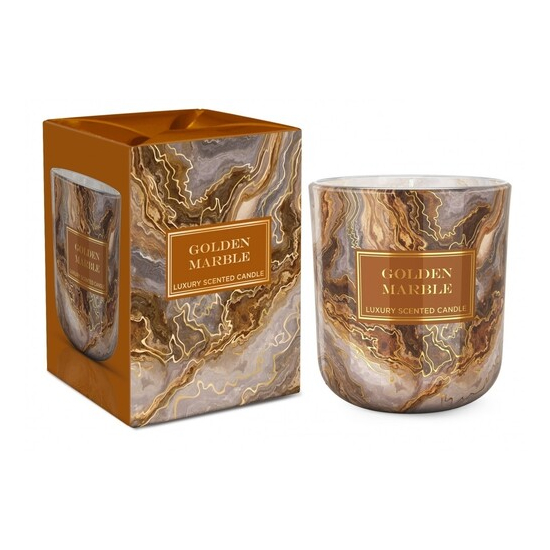 Bartek vonná sviečka v skle 150g Marble Golden&Antico
