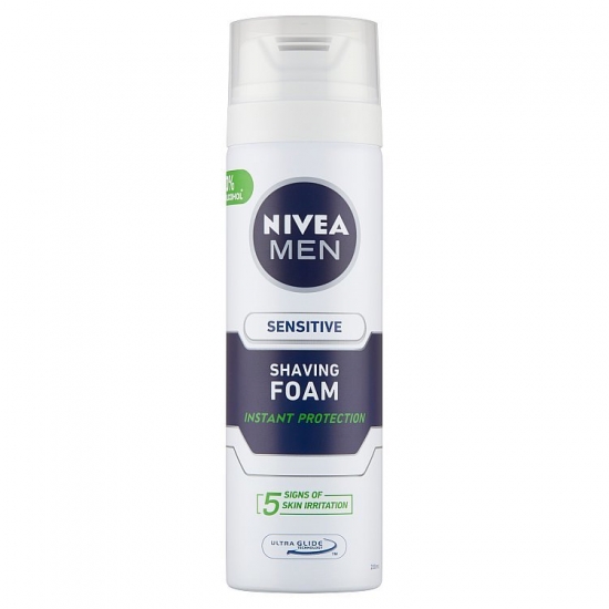 Nivea pena na holenie 200ml Sensitive