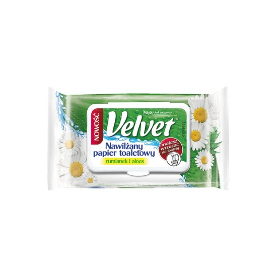 Velvet Vlhčený toaletný papier 48ks Kamilka