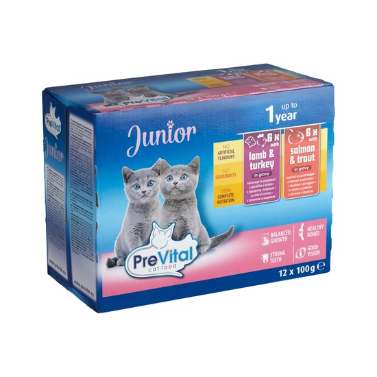 PreVital kapsička pre mačky Junior kura 12x100g