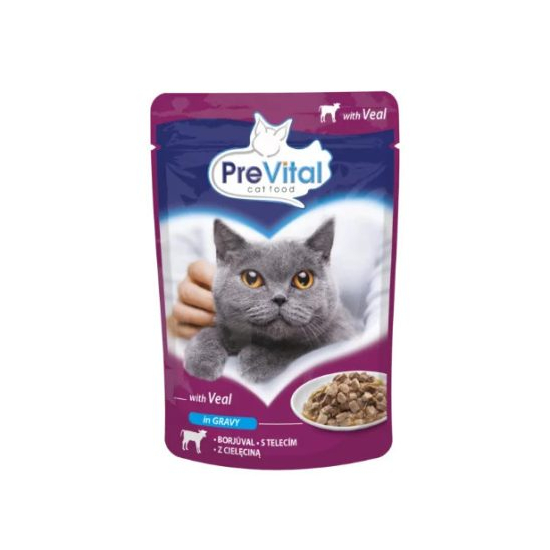 PreVital kapsička pre mačky 100g teľa