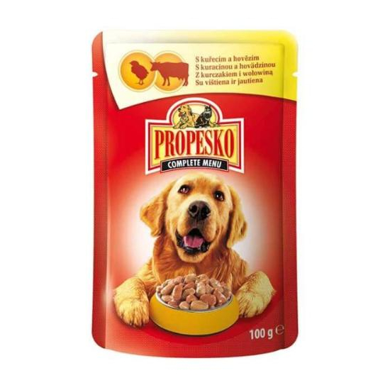 Propesko kapsička pre psov 100g kura-hovädzia