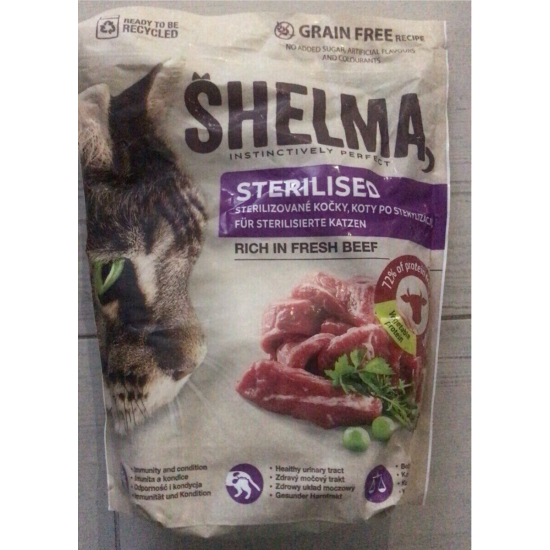 Shelma Granule pre mačky hovädzie 1,4kg