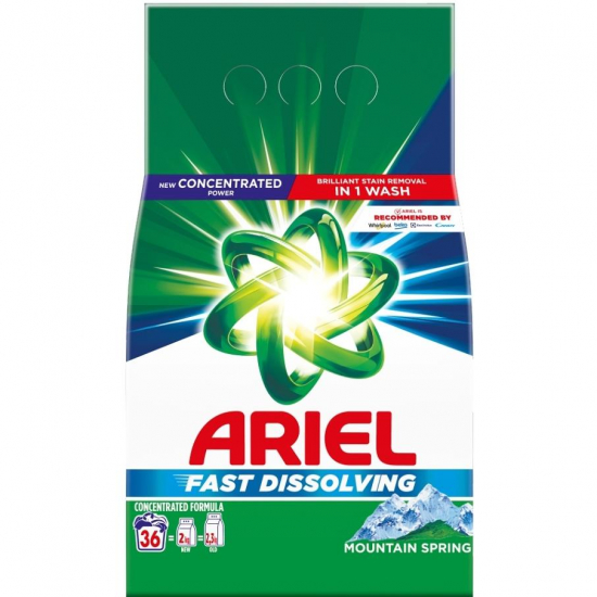 Ariel prací prášok 1,98 kg 36PD Mountain Spring
