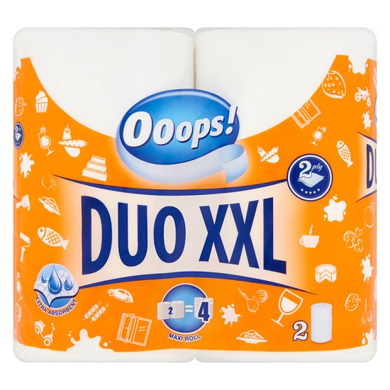 Ooops! Kuchynské utierky Duo XXL 2rol./2vrstvové