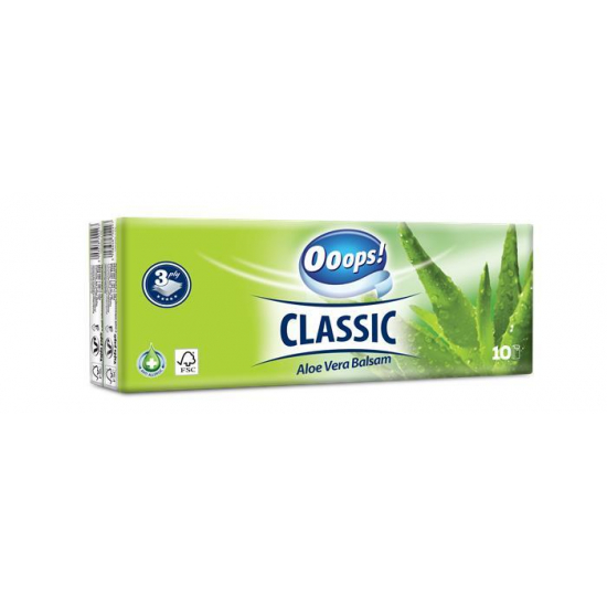Ooops! Vreckovky Classic Aloe Vera Balsam 10x10/3vrstv.