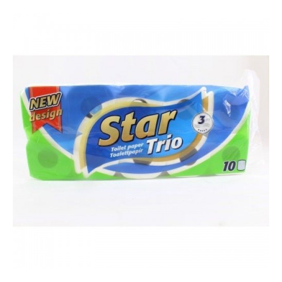 Star Trio Toaletný papier10 rol/3vrstv
