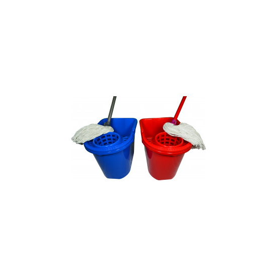 WETmop set 10L okrúhly červený s bavl. mopom