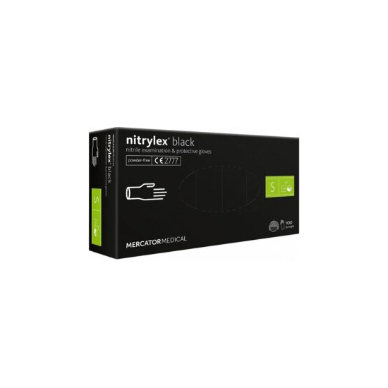 Mercator Nitrilové rukavice S 100ks čierne