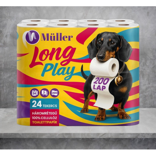 Müller Toaletný papier Long Play 3vrst/24rol