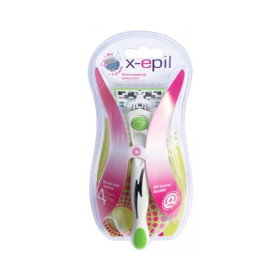 Alveola X-EPIL dámsky holiaci strojček s vymen. hlavicou 4 čepielka