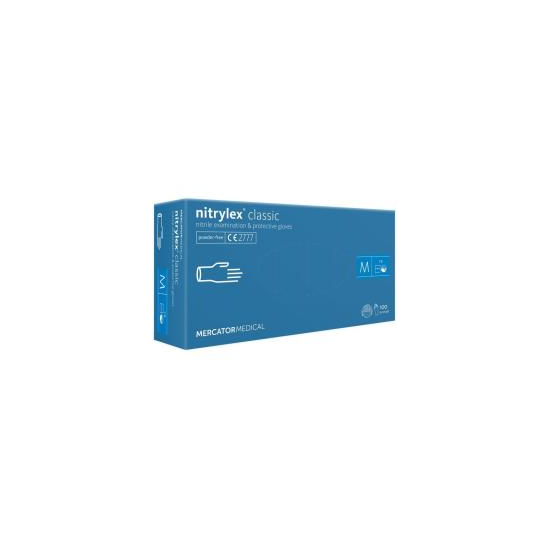 Mercator Nitrilové rukavice classic M 100ks modré