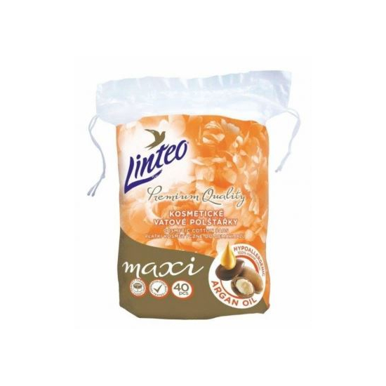 Linteo odličovacie tampóny Premium Argan Oil 40ks maxi ovál