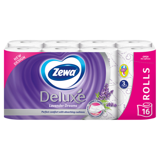 Zewa toaletný papier Deluxe 3vrst./16ks  Lavender Dreams