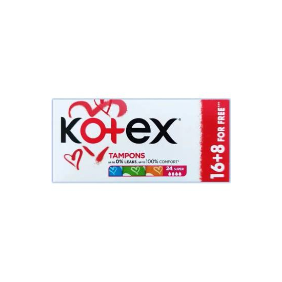 Kotex tampóny Super 16+8ks