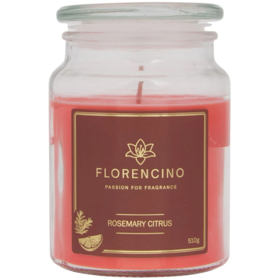 Florencino vonná sviečka v skle 510g Rosemary Citrus
