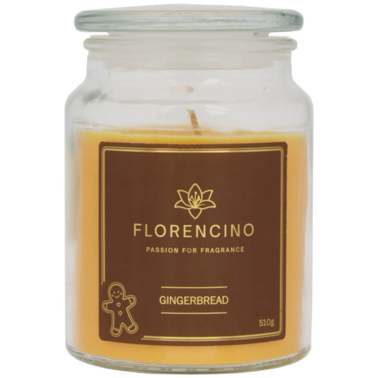 Florencino vonná sviečka v skle 510g Gingerbread