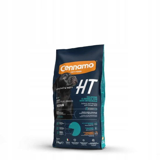 HT OCEAN PUPPY granule so zníž. obsahom obil. Losos+sleď+hnedá ryž 1kg