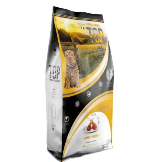 TOP PREMIUM JUNIOR krmivo pre spy mal. a str. plemien Jahňa 3kg