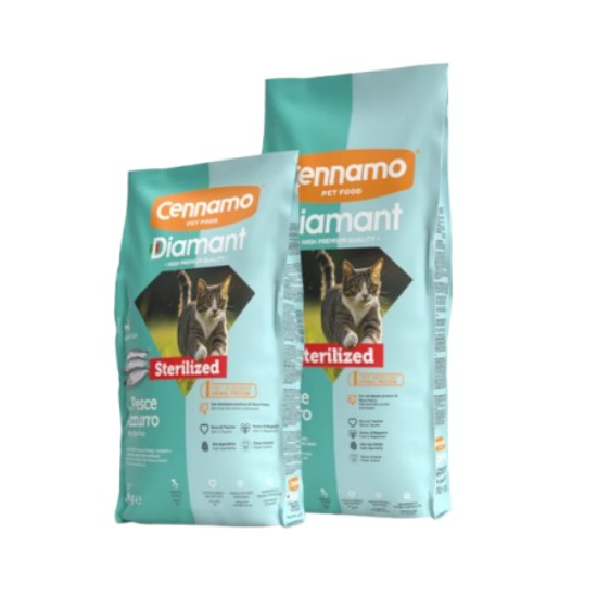 DIAMANT Prém. granule pre sterilizované mačky Modrá Ryba 2kg