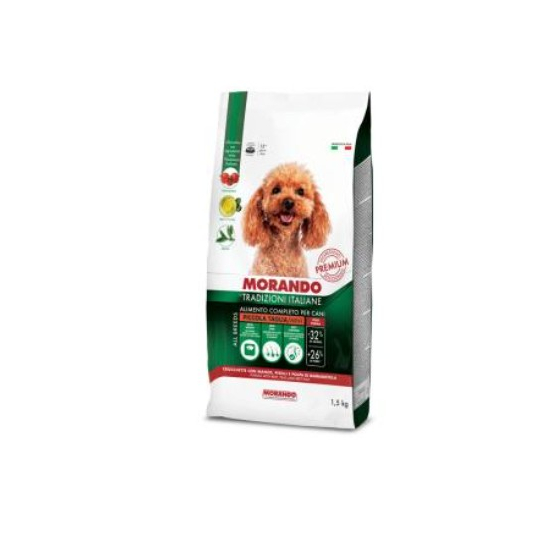 MORANDO ADULT MINI krmivo pre mal. plem. Hov.+zelený hráš. 1,5kg