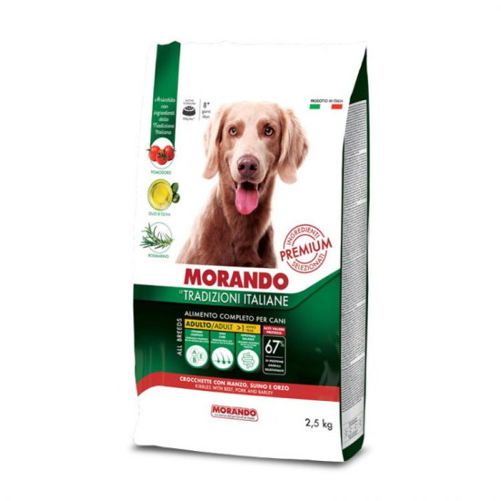 MORANDO ADULT krmivo pre psov Hov.+zelen. hrášok 2,5kg