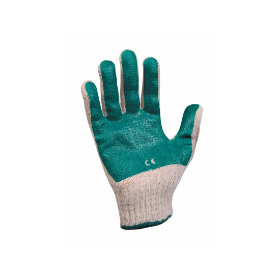 Rukavice SCOTER Green bavl. máčané PVC 7