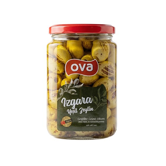OVA Zelené grilované olivy v slnečnicovom oleji  650g
