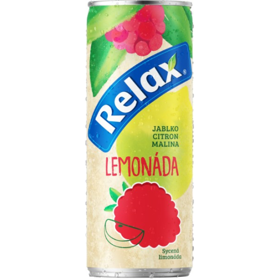 Relax Lemonáda 0,3L plech Citrón malina