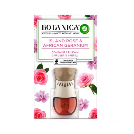 Air Wick elektr. stroj + náplň 19ml Botanica Island Rose and Africa Germanium