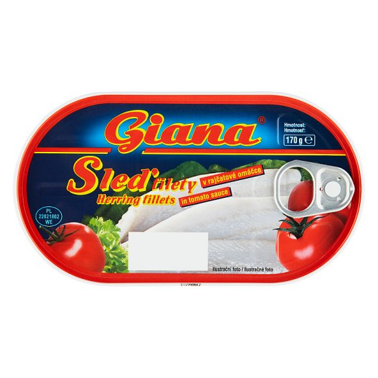 Giana Filety sleď v parad. om. 170g