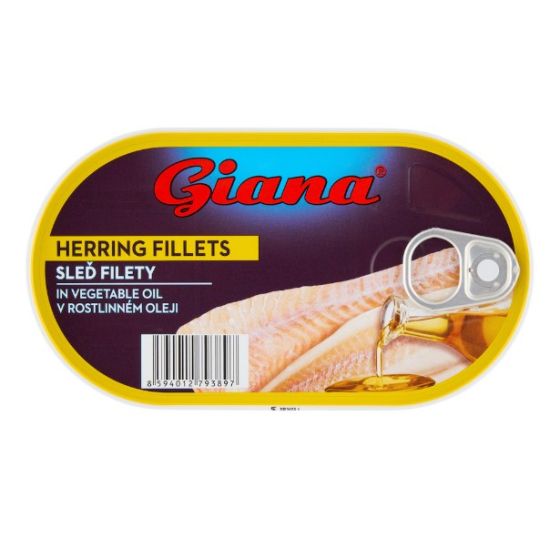 Giana Filety sleď v oleji 170g