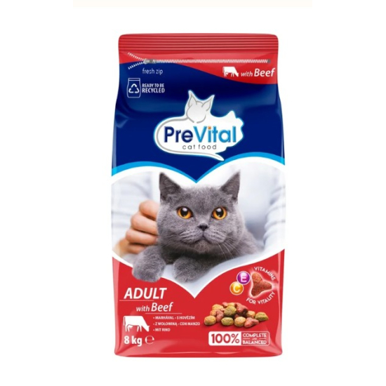 Prevital Granule pre mačky hovädzie-zelenina 8kg