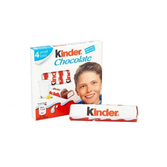 Kinder Mliečna čokoláda 4ks/bal 50g
