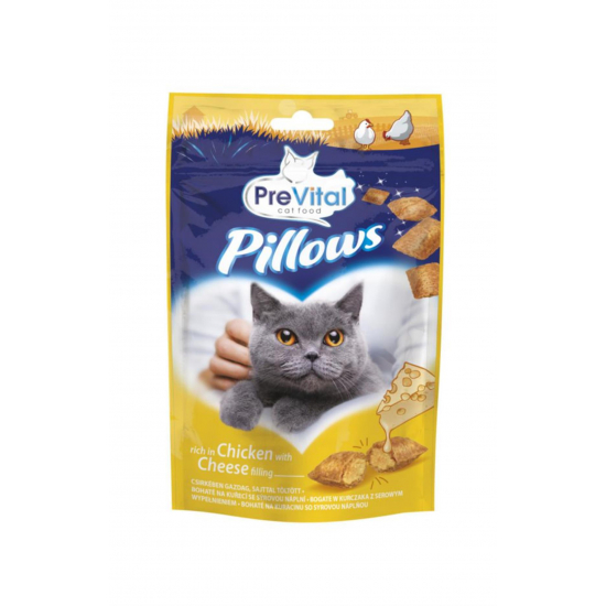 PreVital Snack pre mačky kurací so syrovou náplňou 60g