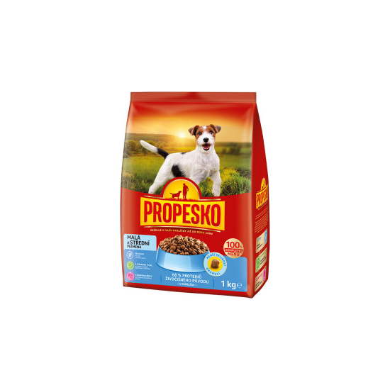 Propesko Granule pre psov s hydinou pre malé plemená 1kg