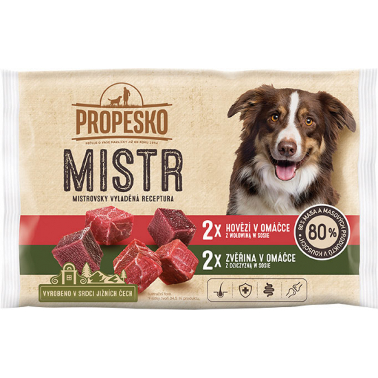 Propesko Mistr kapsičky pre psov 4x100g