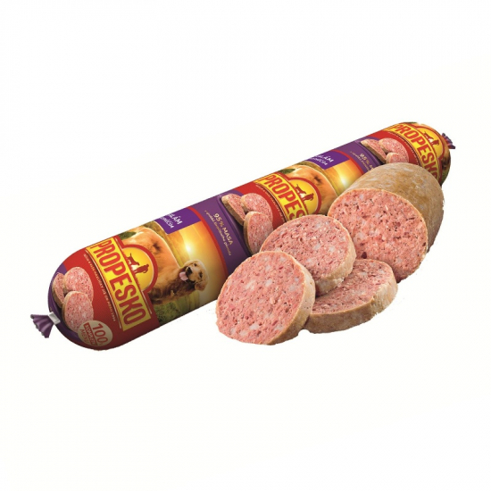 Propesko Saláma pre psov jahňa 1kg
