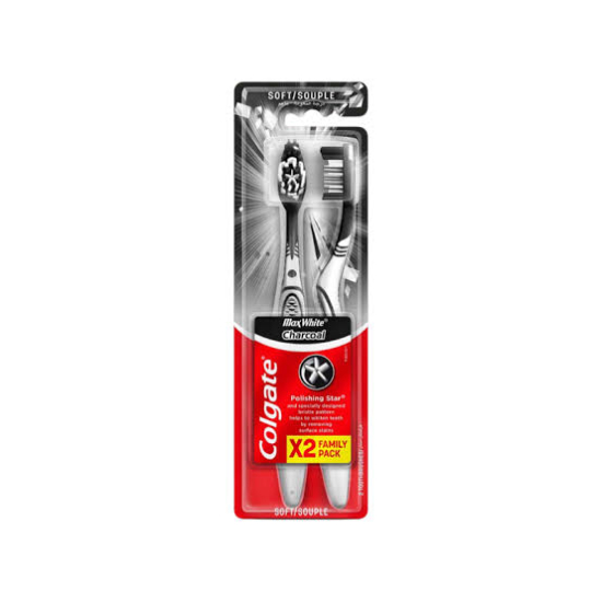Colgate zubná kefka duopack Max Fresh White Charcoal