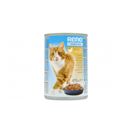Reno konzerva pre mačky kura 415g